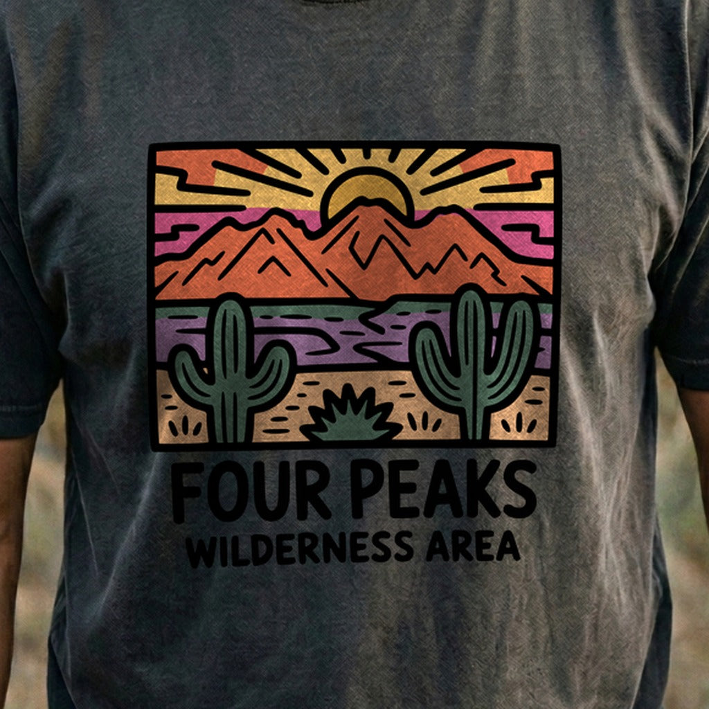 Painted Peaks Cotton T-Shirt