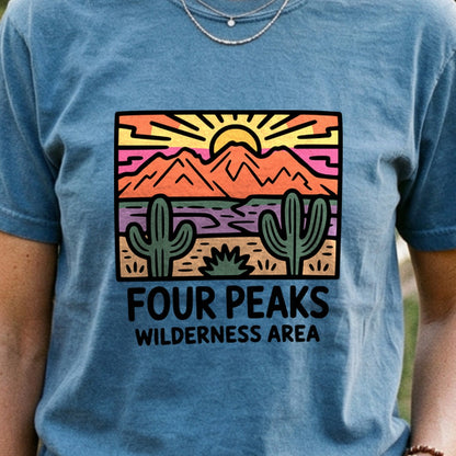 Painted Peaks Cotton T-Shirt