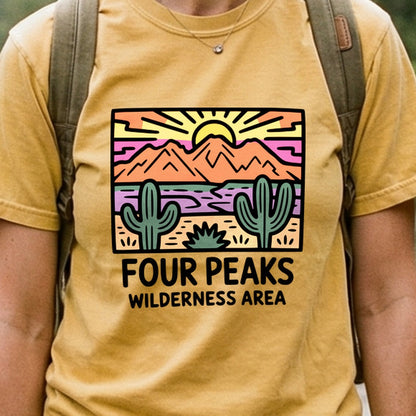 Painted Peaks Cotton T-Shirt
