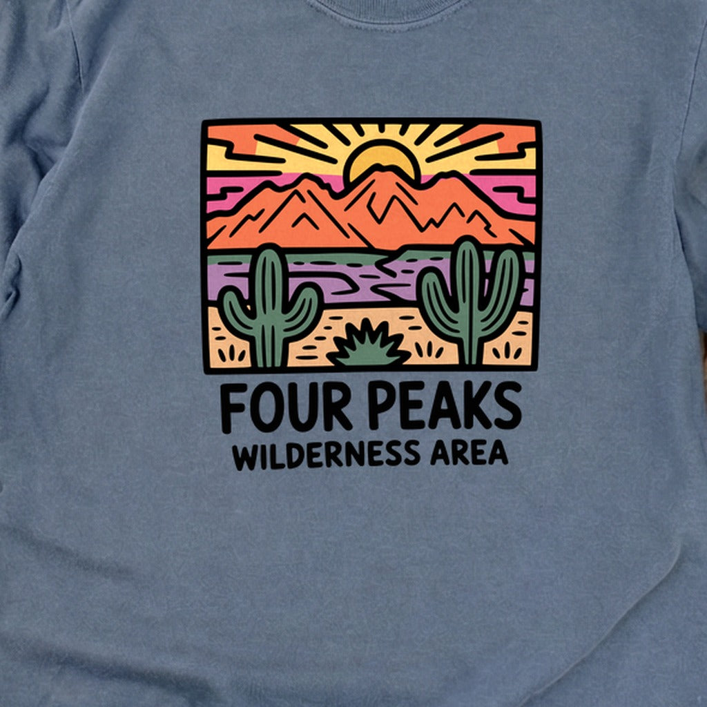 Painted Peaks Cotton Long Sleeve