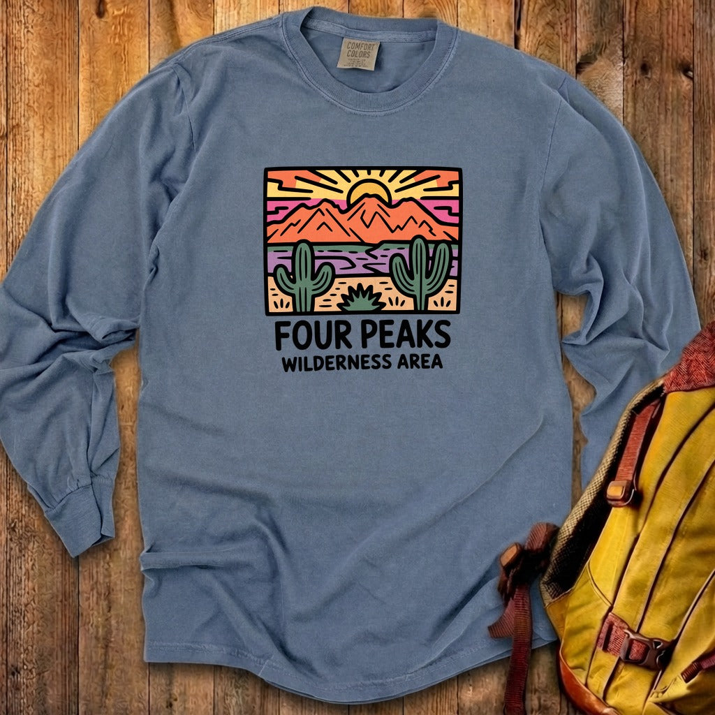 Painted Peaks Cotton Long Sleeve