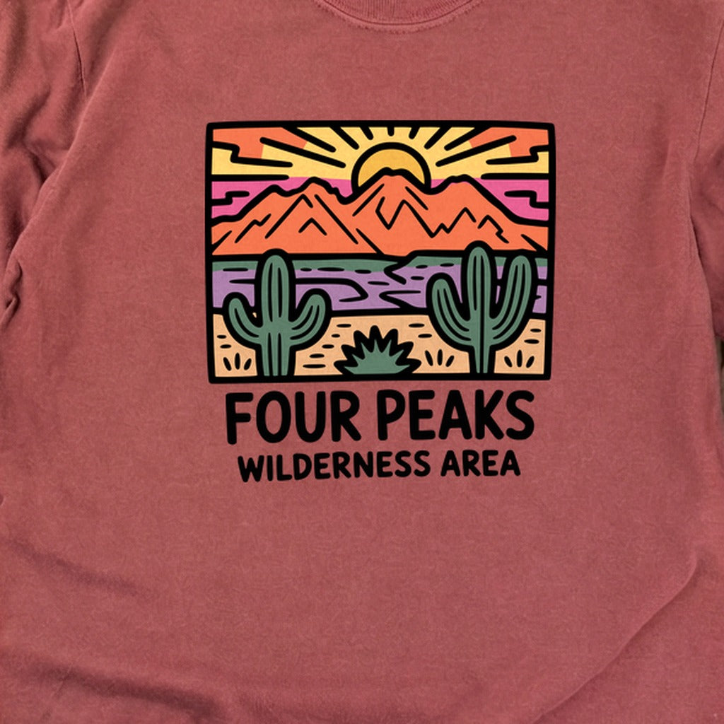 Painted Peaks Cotton Long Sleeve