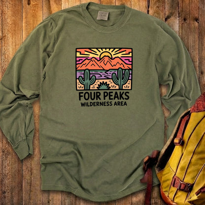 Painted Peaks Cotton Long Sleeve