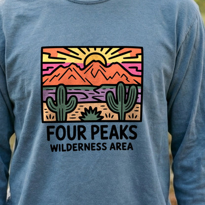 Painted Peaks Cotton Long Sleeve