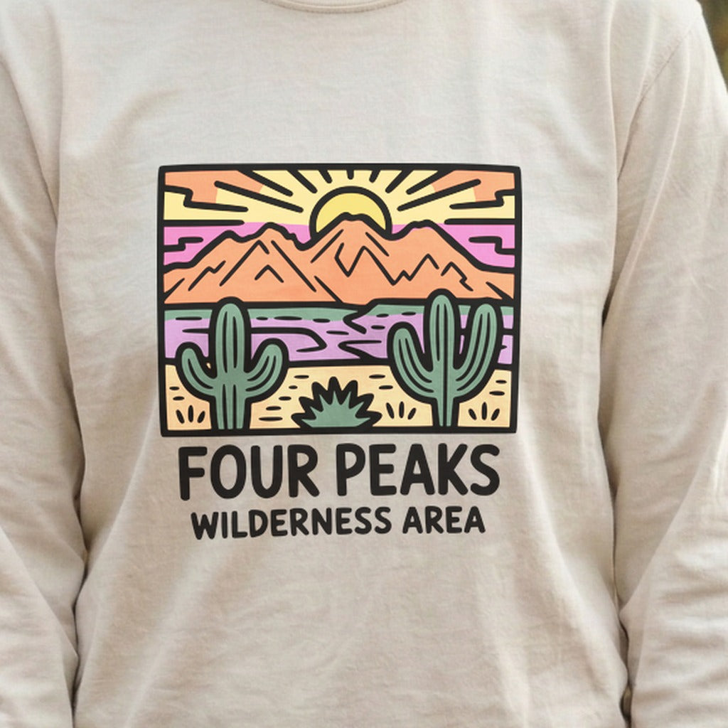 Painted Peaks Cotton Long Sleeve