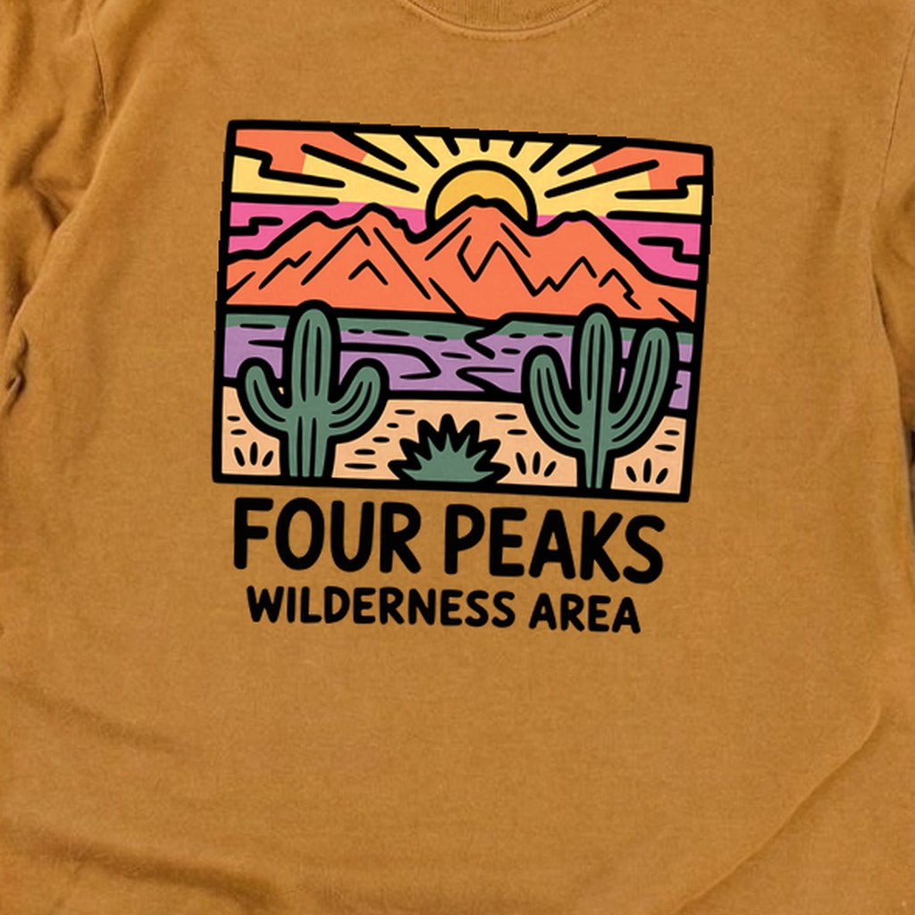 Painted Peaks Cotton Long Sleeve