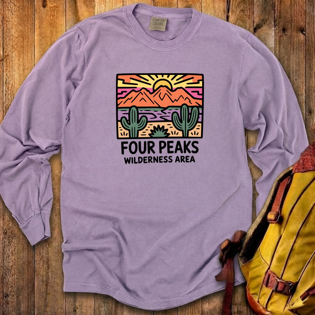 Painted Peaks Cotton Long Sleeve