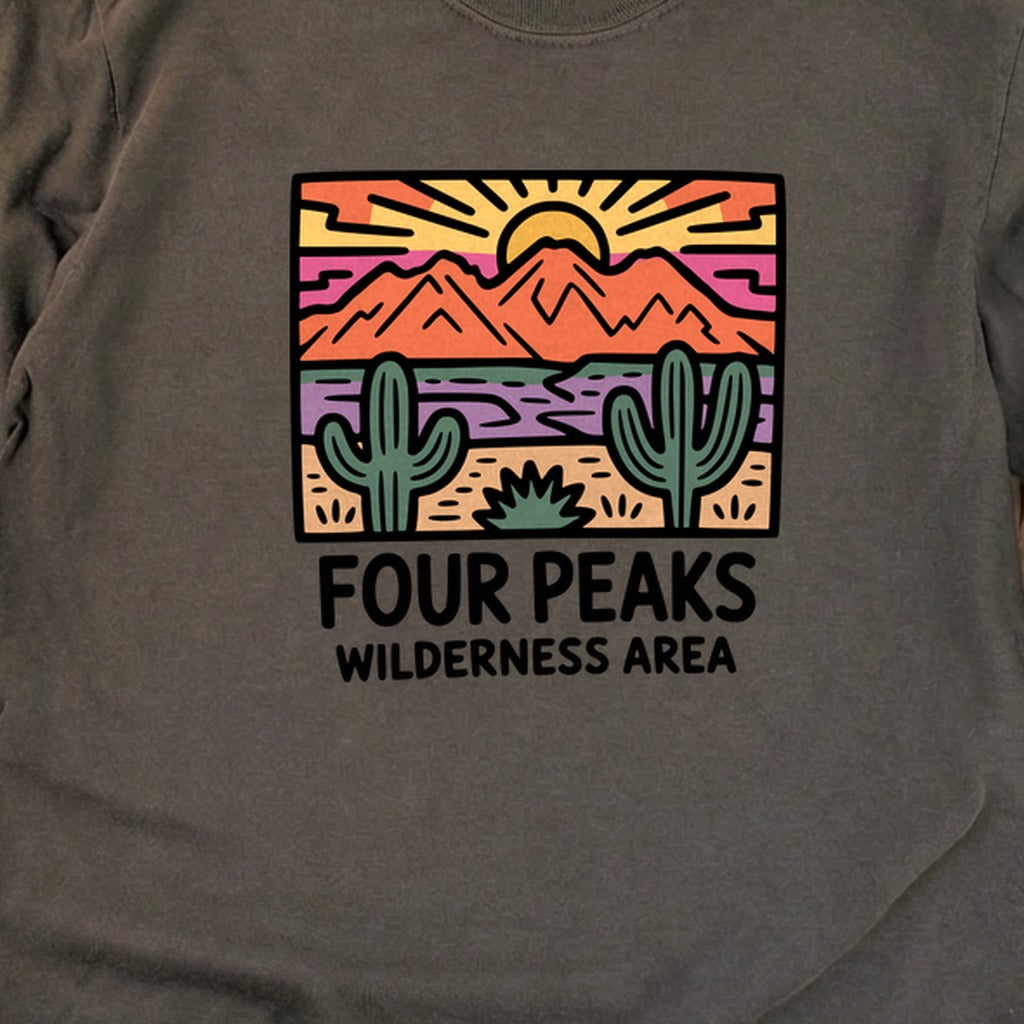 Painted Peaks Cotton Long Sleeve
