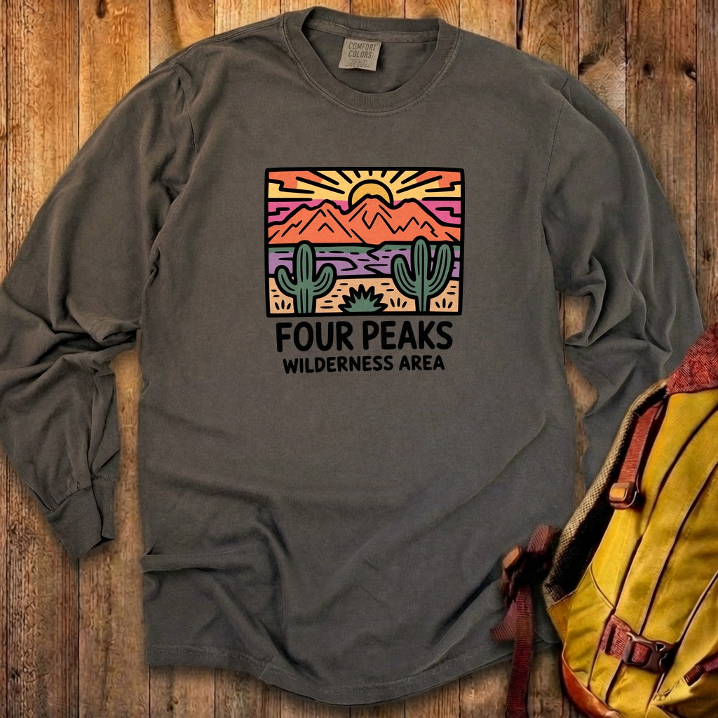 Painted Peaks Cotton Long Sleeve