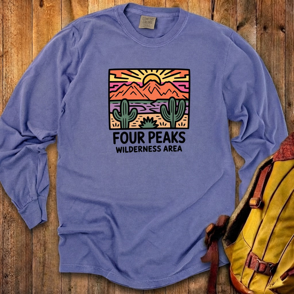 Painted Peaks Cotton Long Sleeve