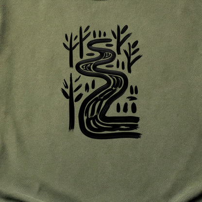 Painted River Cotton T-Shirt