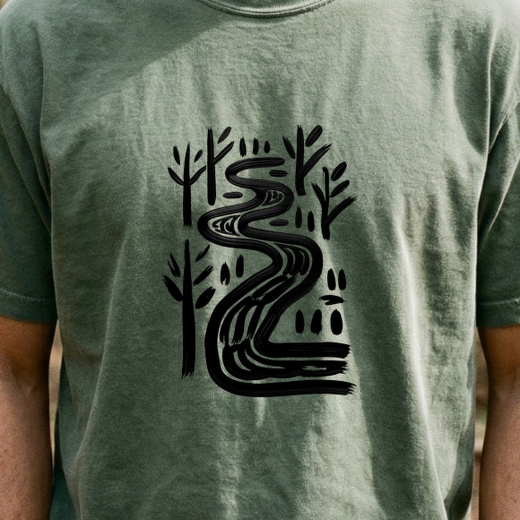 Painted River Cotton T-Shirt