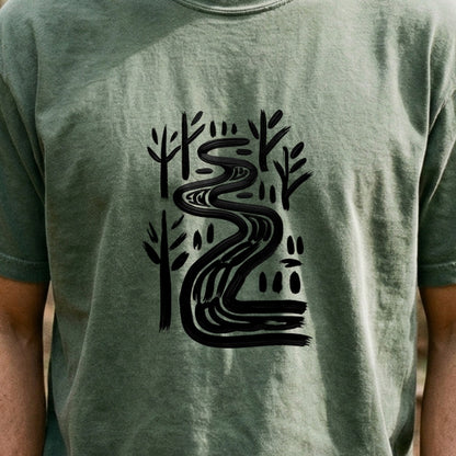 Painted River Cotton T-Shirt