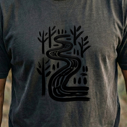 Painted River Cotton T-Shirt