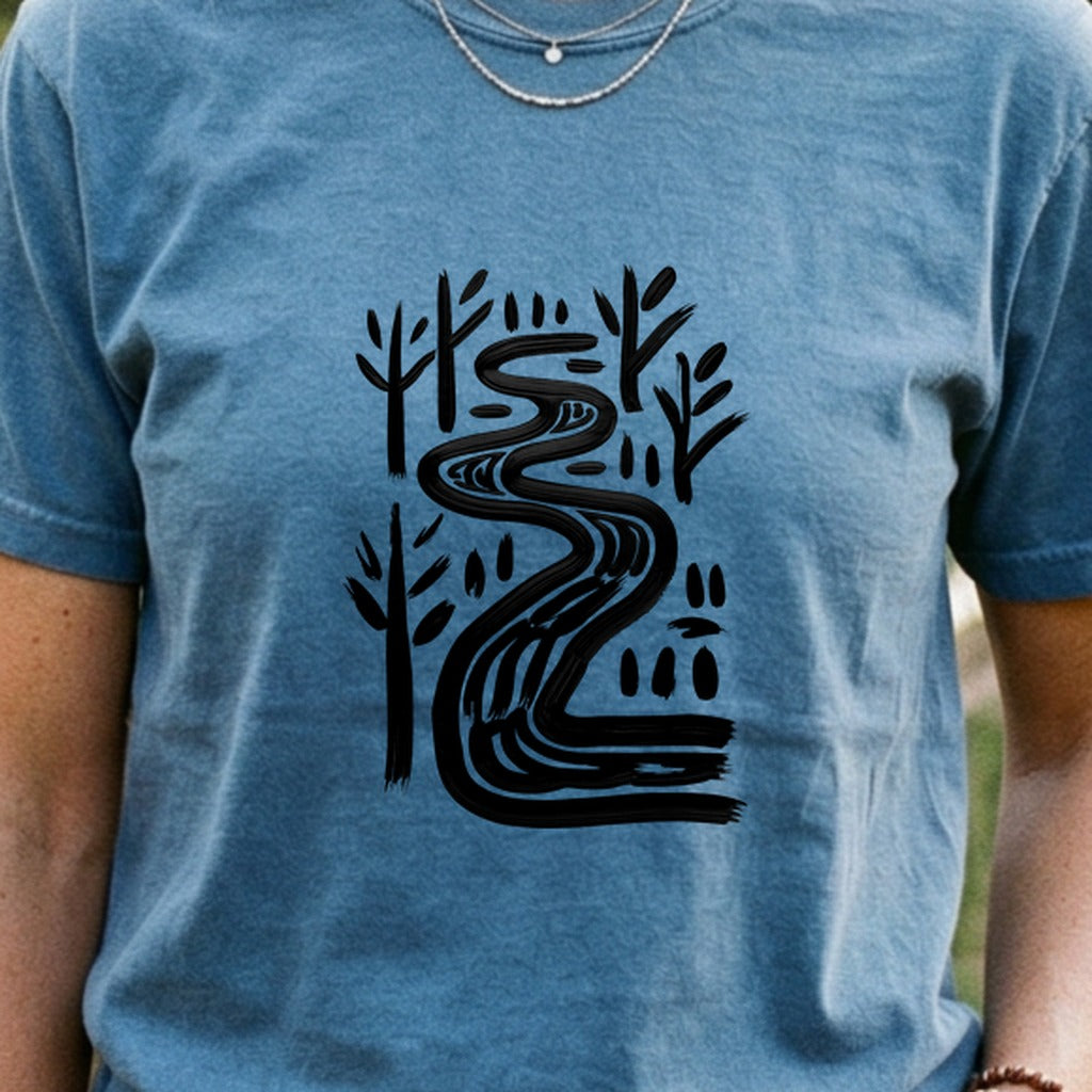 Painted River Cotton T-Shirt