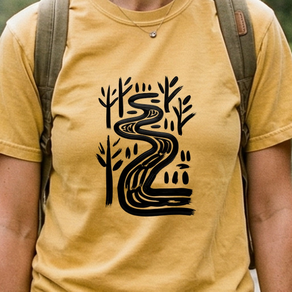 Painted River Cotton T-Shirt