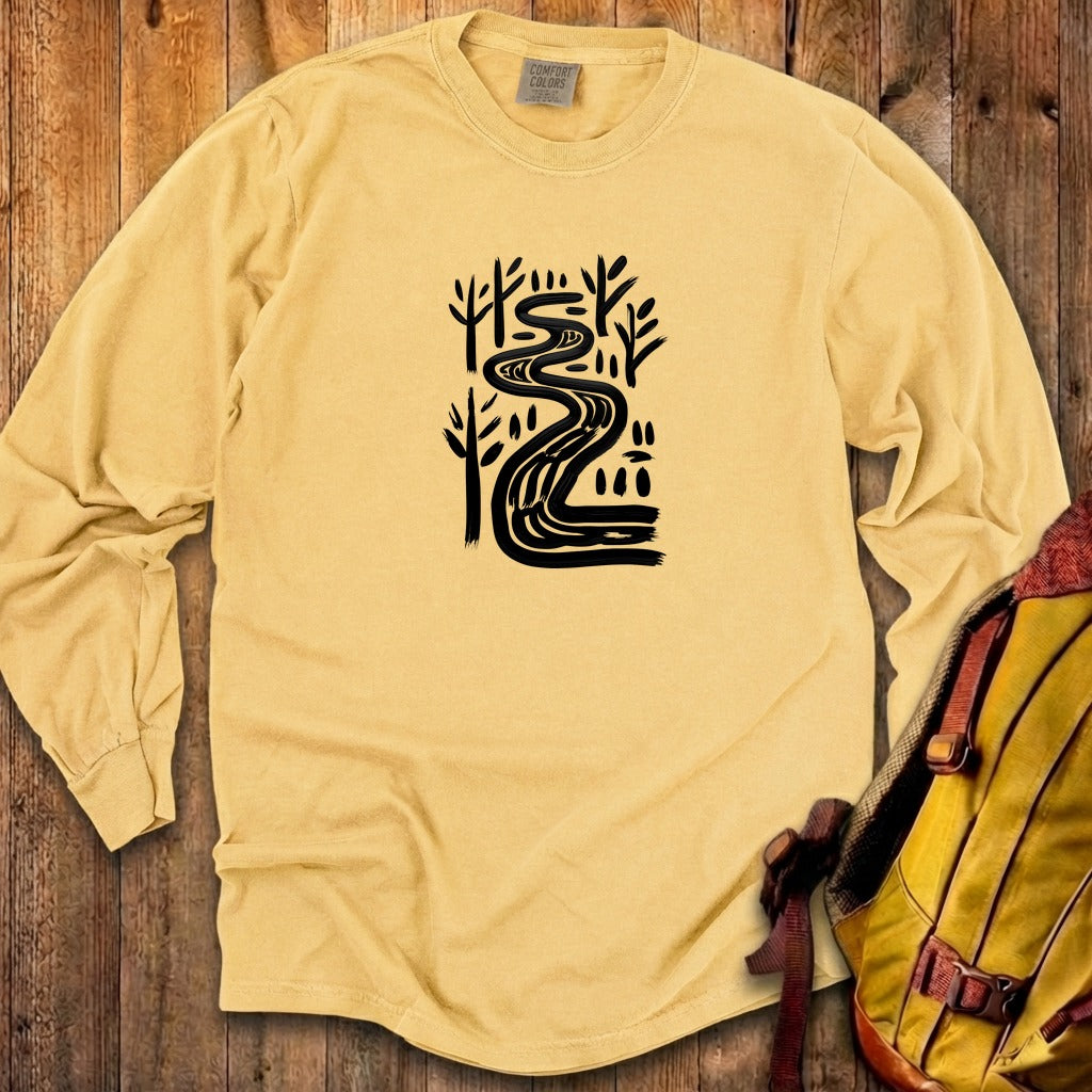 Painted River Cotton Long Sleeve