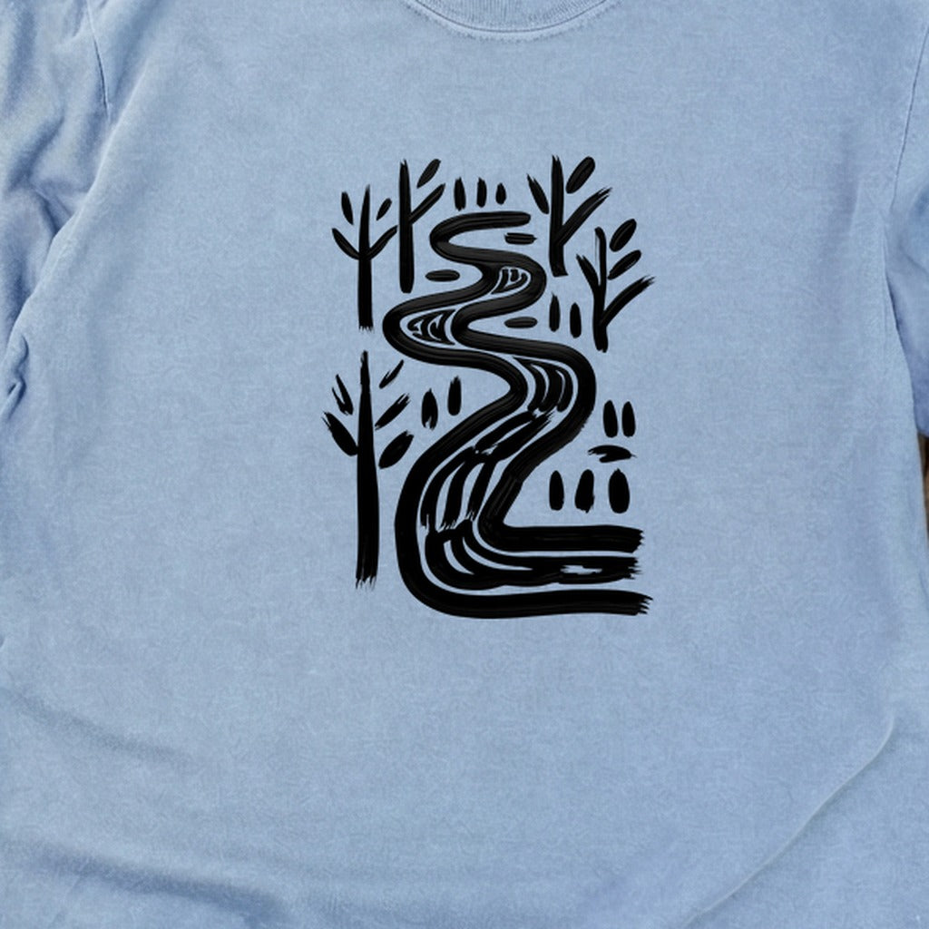 Painted River Cotton Long Sleeve