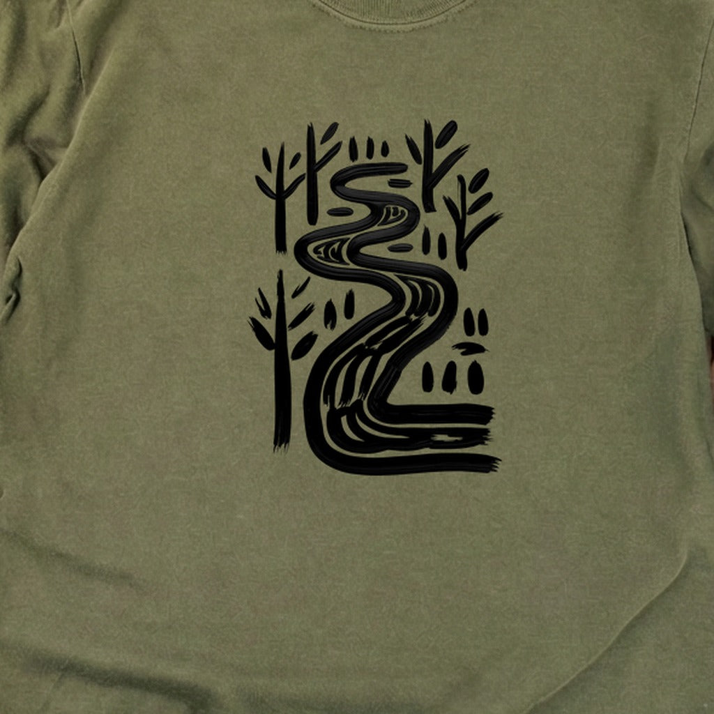 Painted River Cotton Long Sleeve