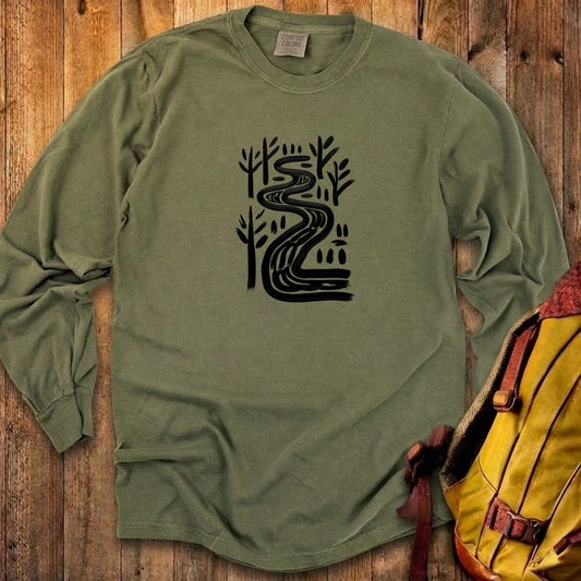 Painted River Cotton Long Sleeve