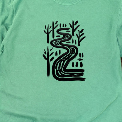 Painted River Cotton Long Sleeve