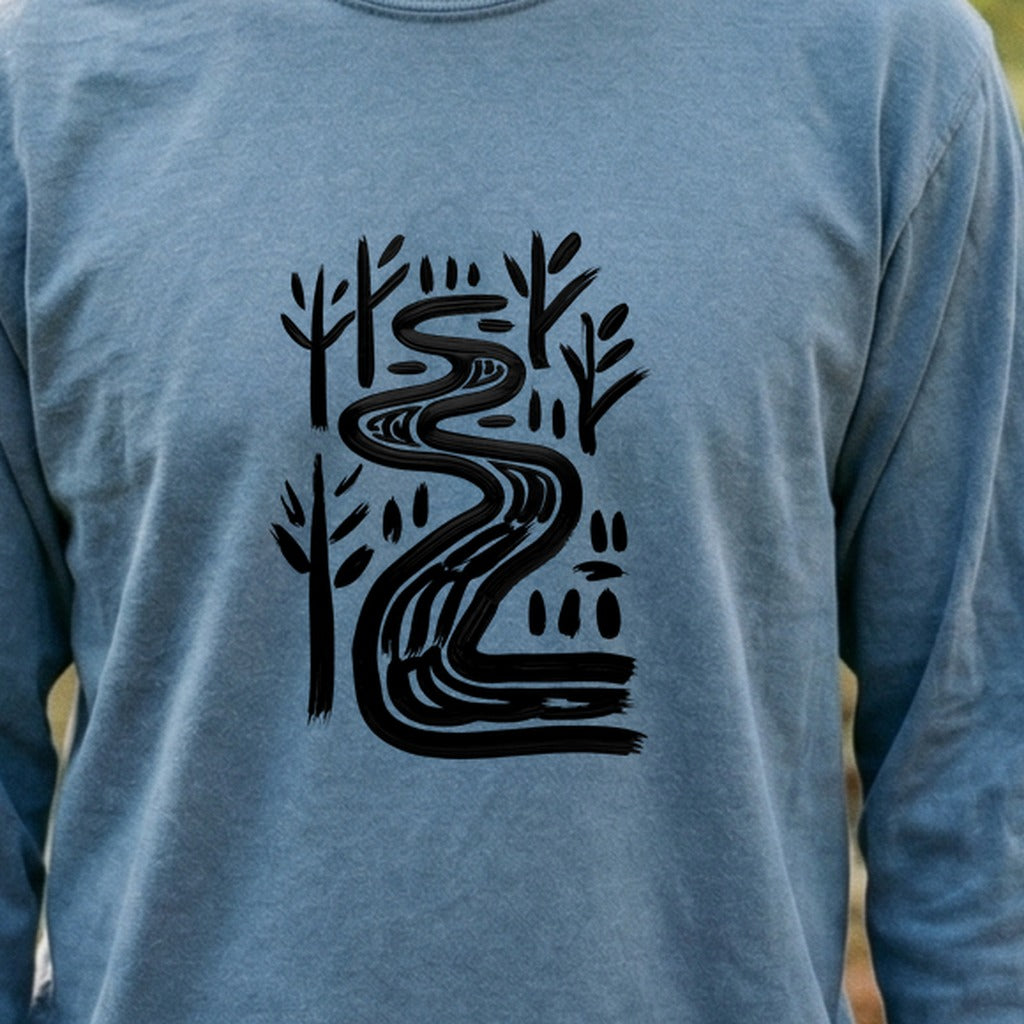 Painted River Cotton Long Sleeve