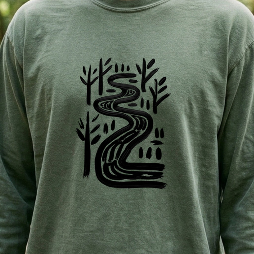 Painted River Cotton Long Sleeve