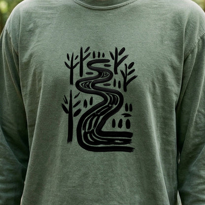 Painted River Cotton Long Sleeve