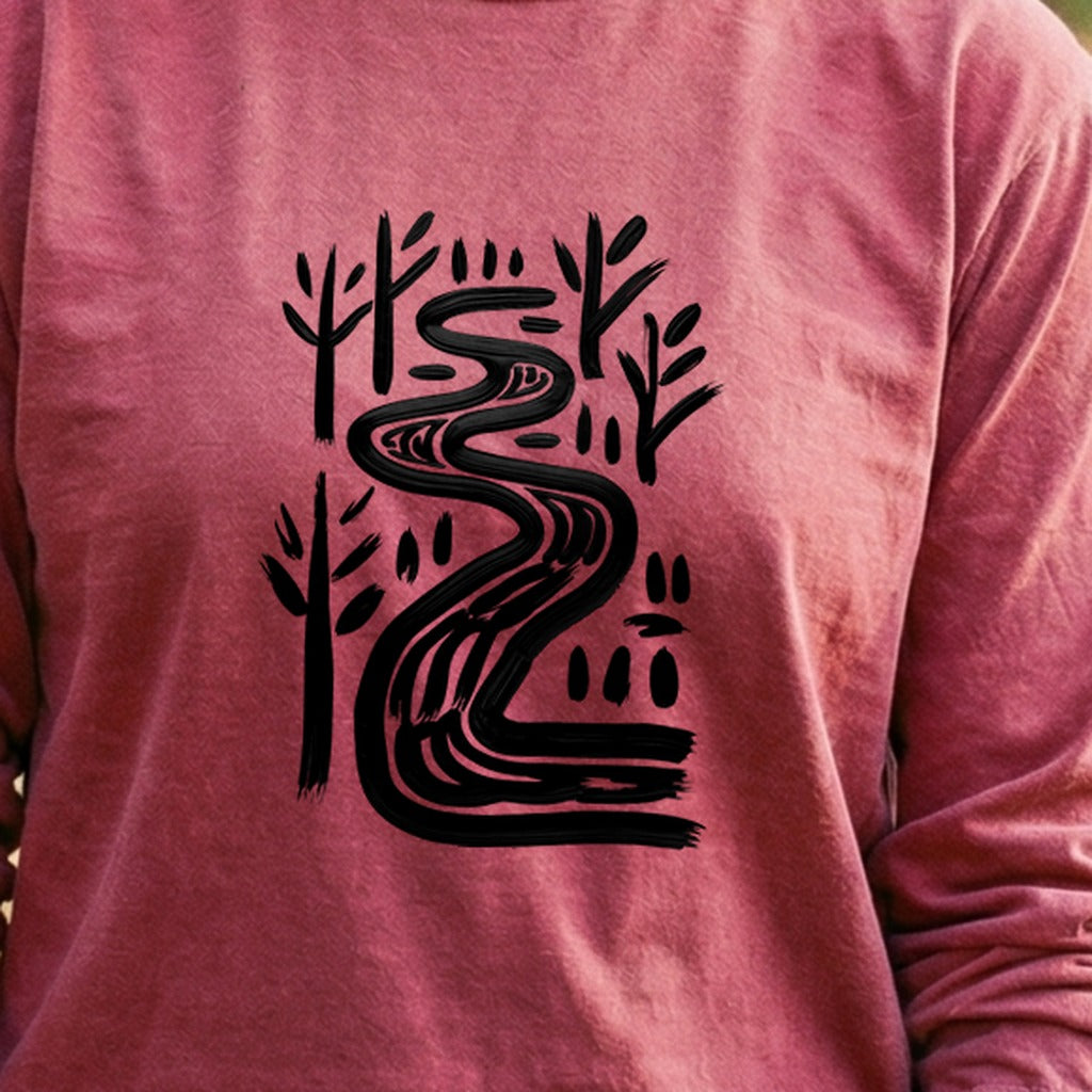 Painted River Cotton Long Sleeve