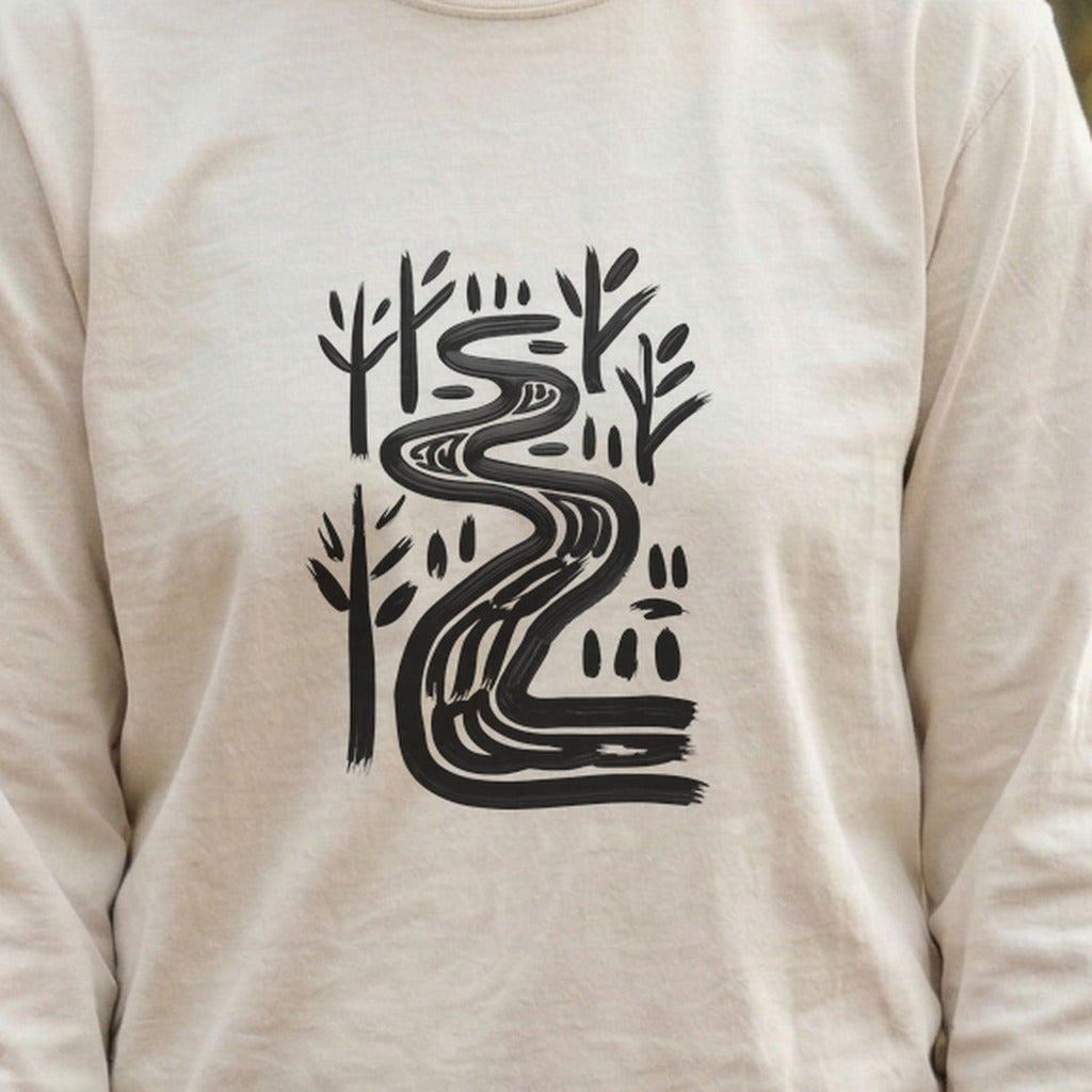 Painted River Cotton Long Sleeve