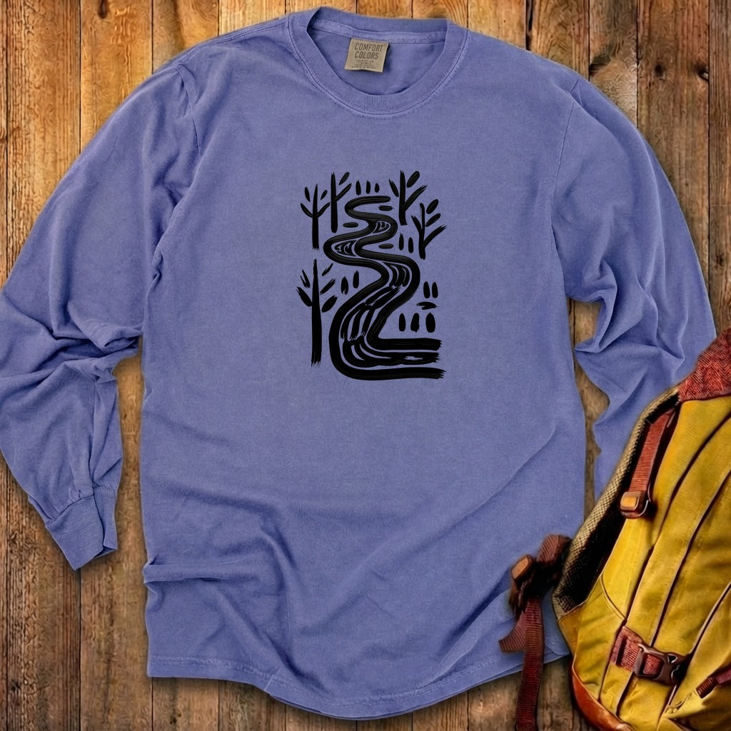 Painted River Cotton Long Sleeve