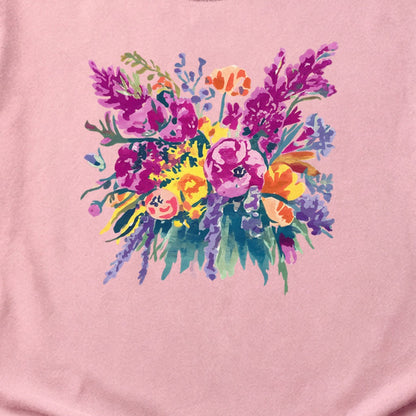 Painted Wildflower Bouquet Cotton T-Shirt