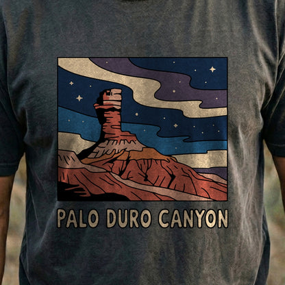 Palo Duro at Night Cotton T-Shirt