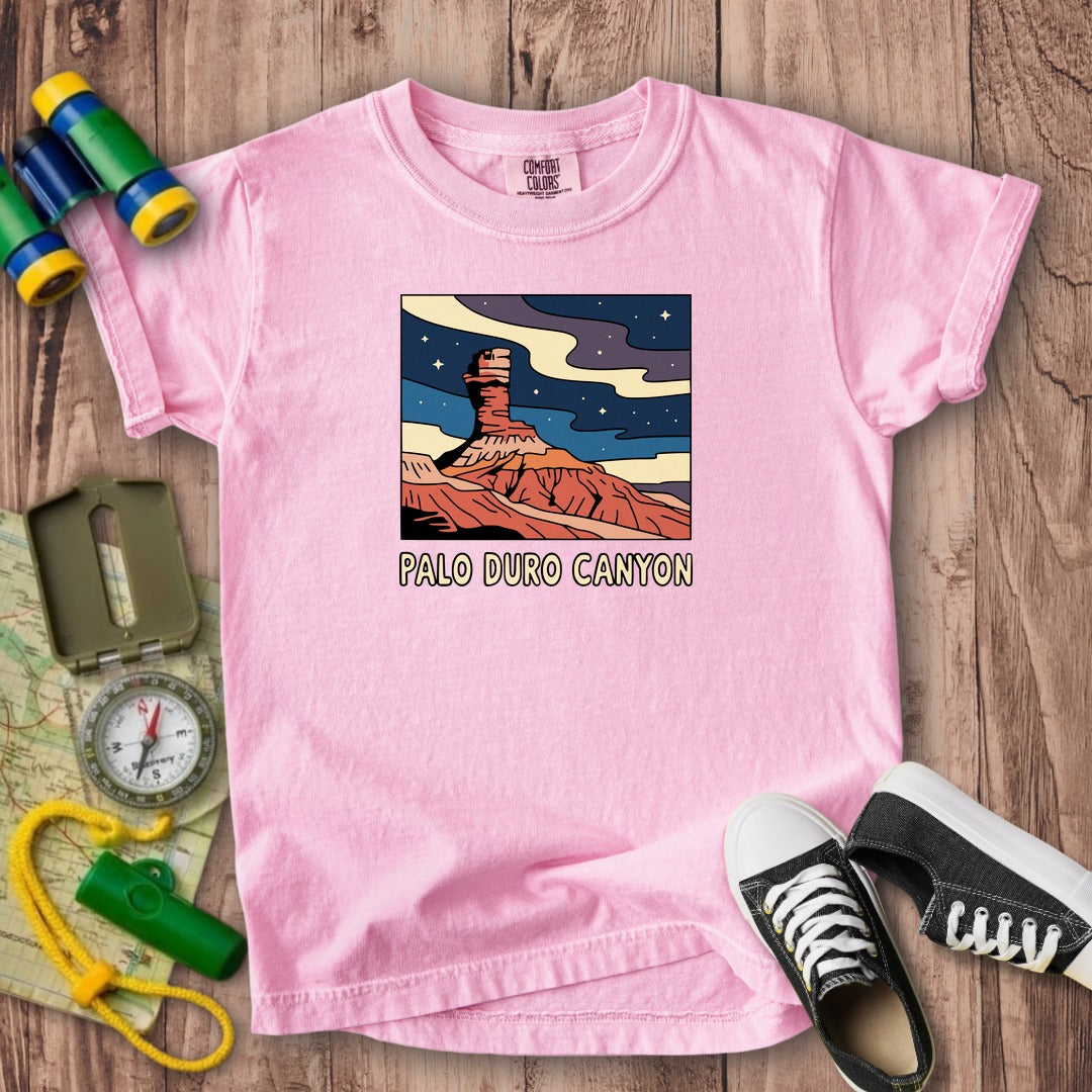 Palo Duro at Night Kids Cotton T-Shirt
