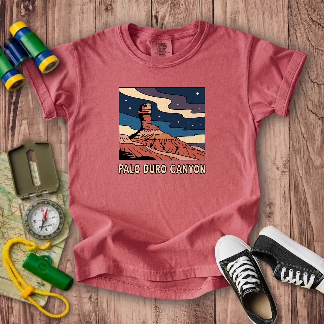 Palo Duro at Night Kids Cotton T-Shirt
