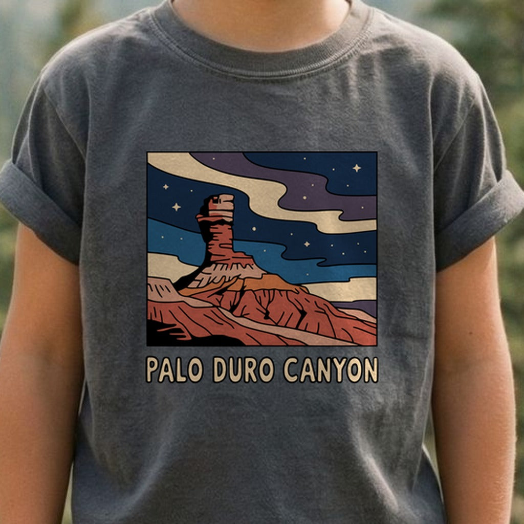 Palo Duro at Night Kids Cotton T-Shirt