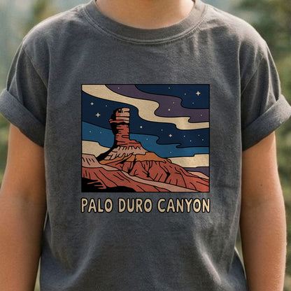 Palo Duro at Night Kids Cotton T-Shirt