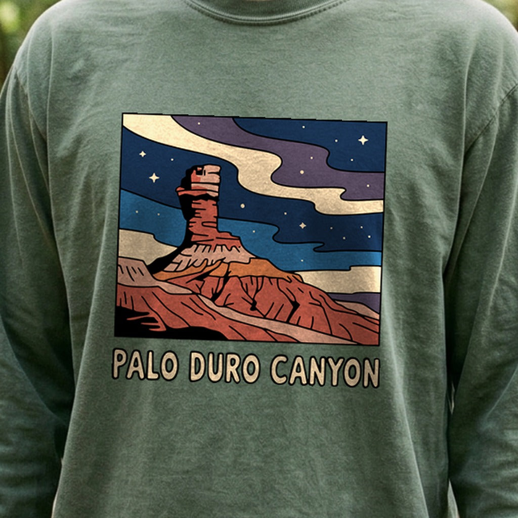 Palo Duro at Night Cotton Long Sleeve