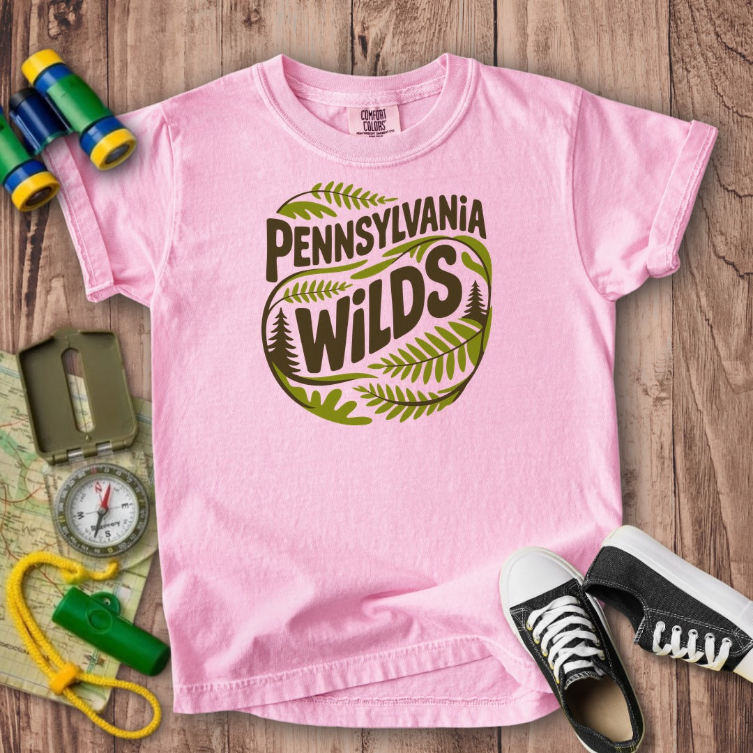 Pennsylvania Wilds Ferns Kids Cotton T-Shirt