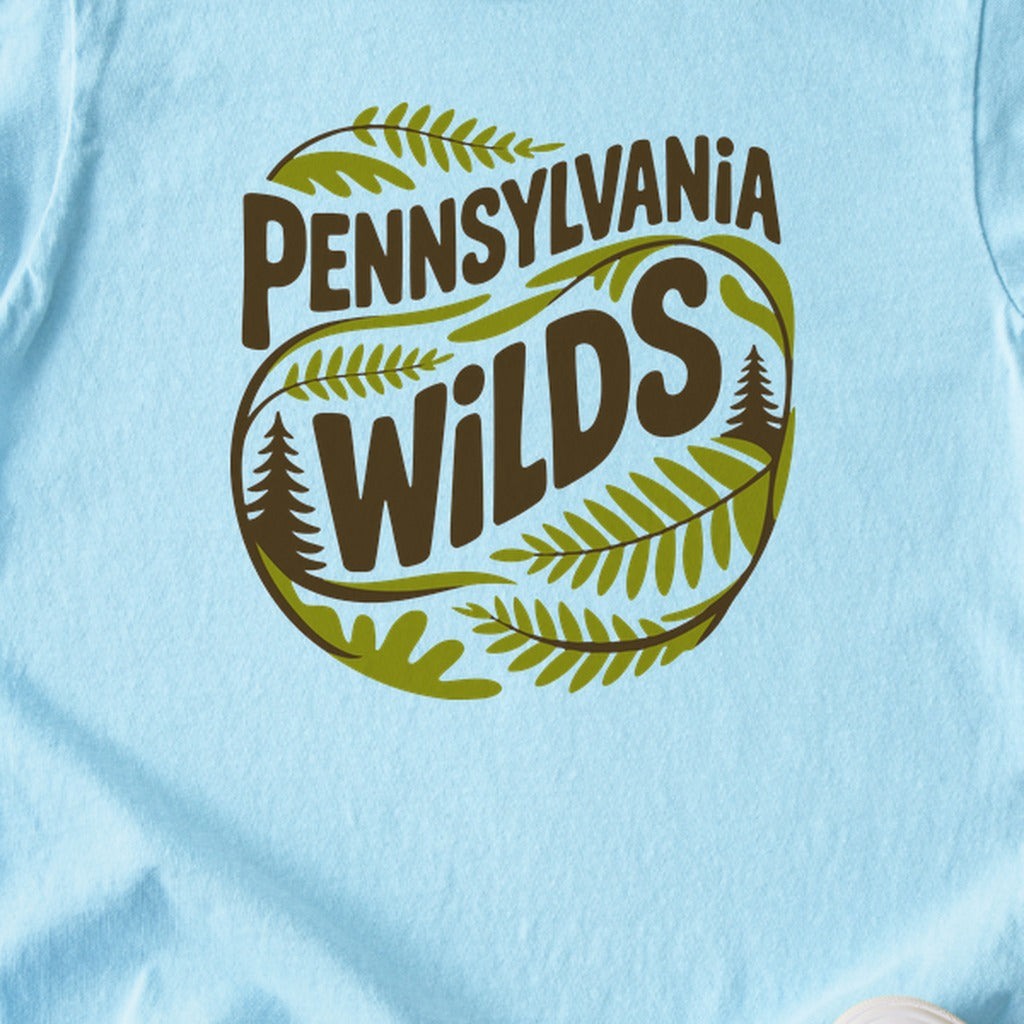Pennsylvania Wilds Ferns Kids Cotton T-Shirt