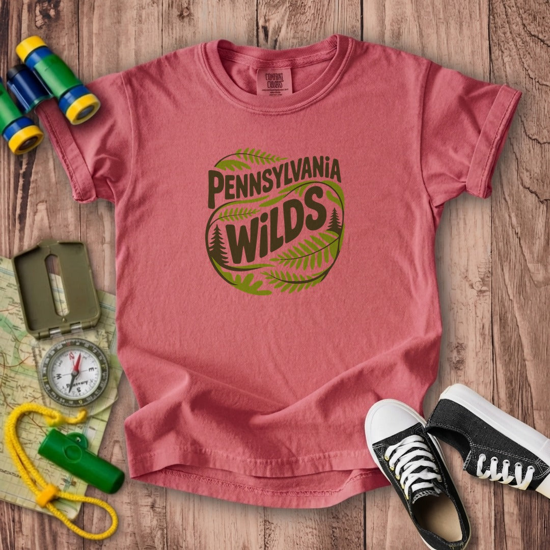 Pennsylvania Wilds Ferns Kids Cotton T-Shirt