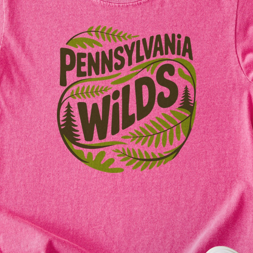 Pennsylvania Wilds Ferns Kids Cotton T-Shirt