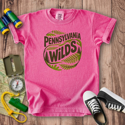 Pennsylvania Wilds Ferns Kids Cotton T-Shirt
