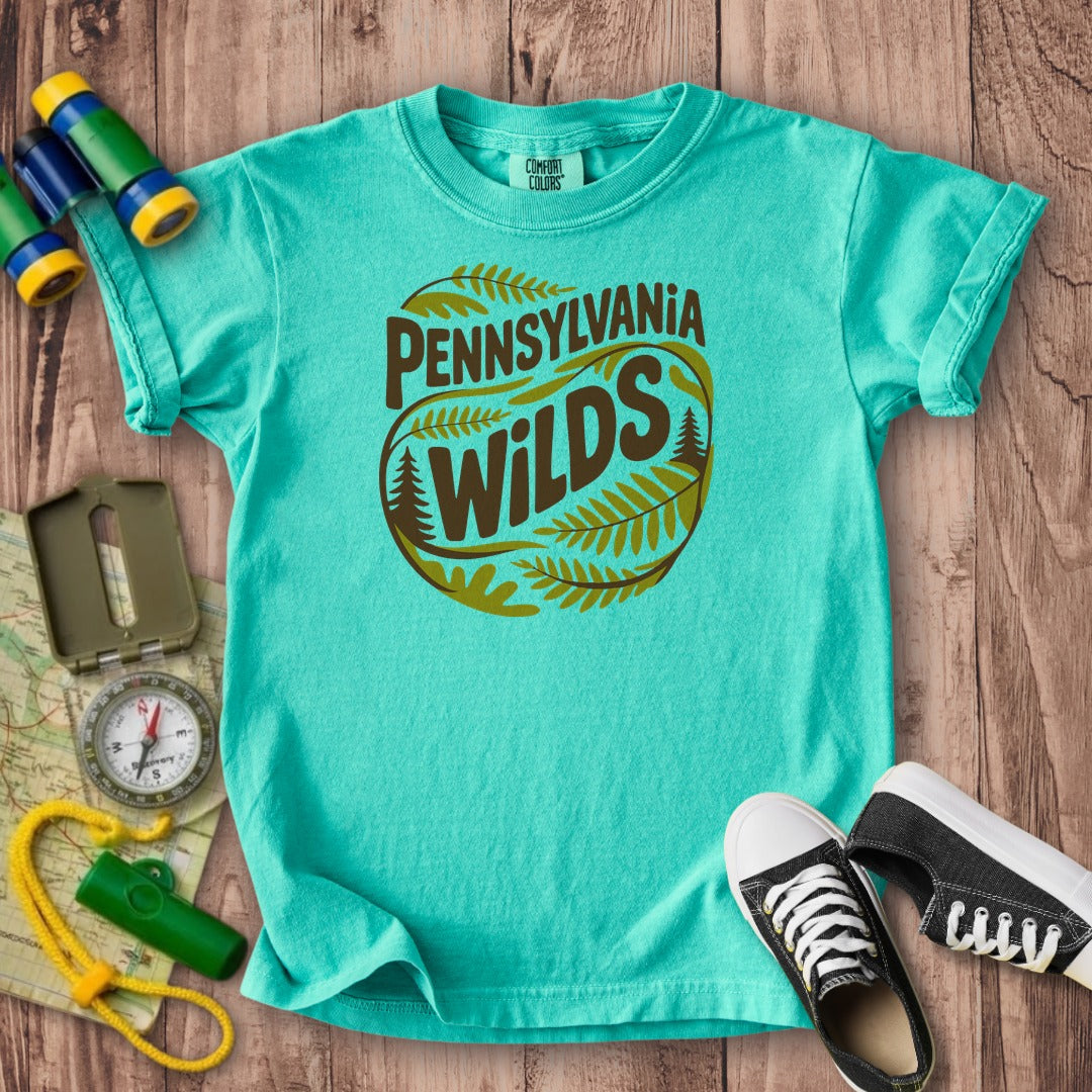 Pennsylvania Wilds Ferns Kids Cotton T-Shirt