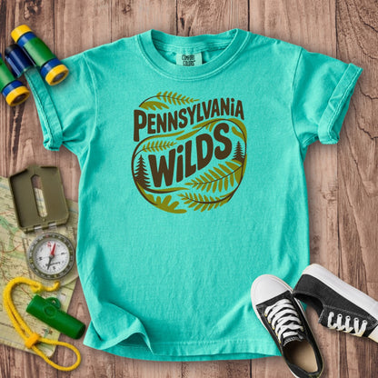 Pennsylvania Wilds Ferns Kids Cotton T-Shirt