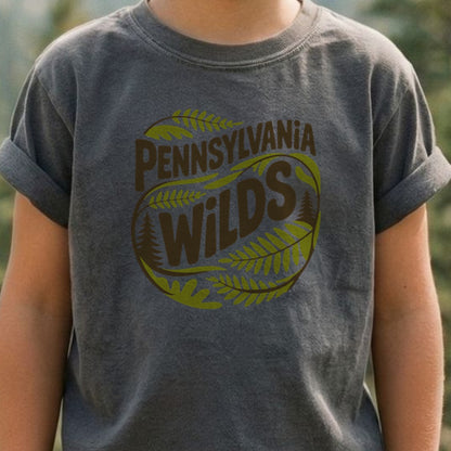 Pennsylvania Wilds Ferns Kids Cotton T-Shirt