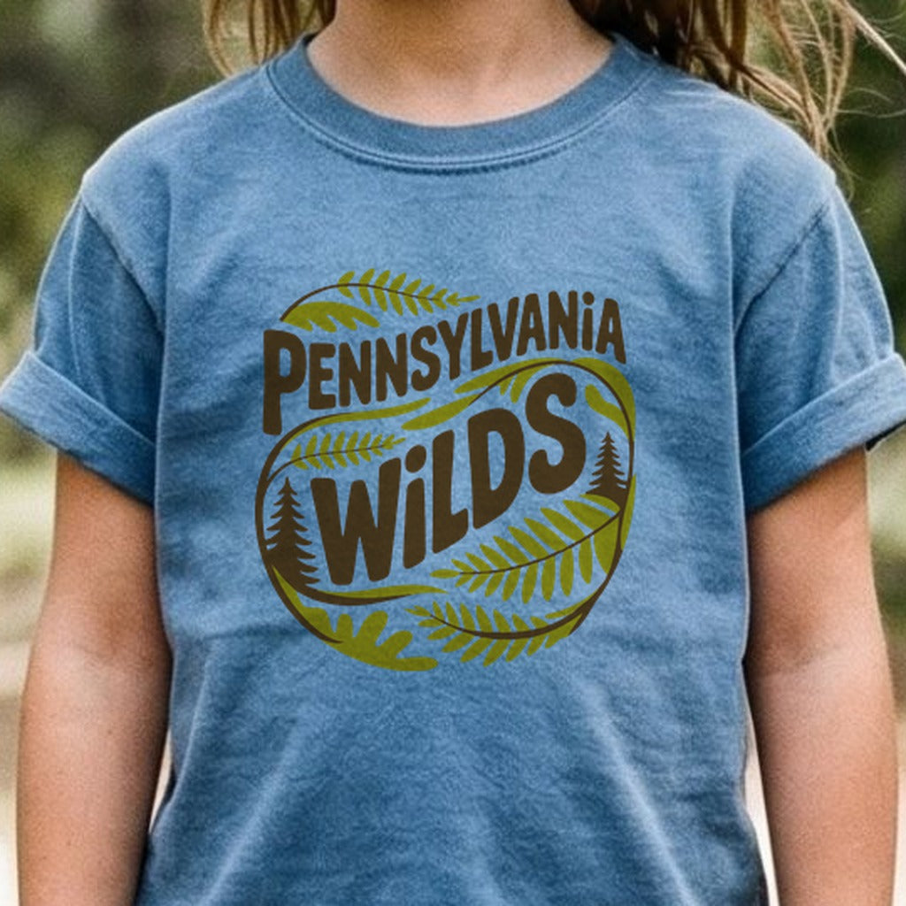 Pennsylvania Wilds Ferns Kids Cotton T-Shirt