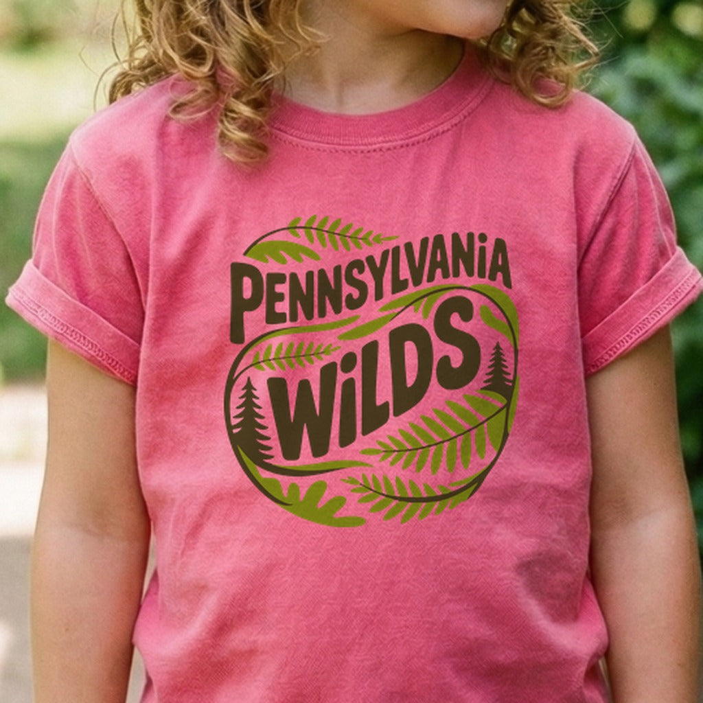 Pennsylvania Wilds Ferns Kids Cotton T-Shirt