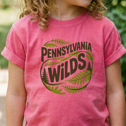 Pennsylvania Wilds Ferns Kids Cotton T-Shirt