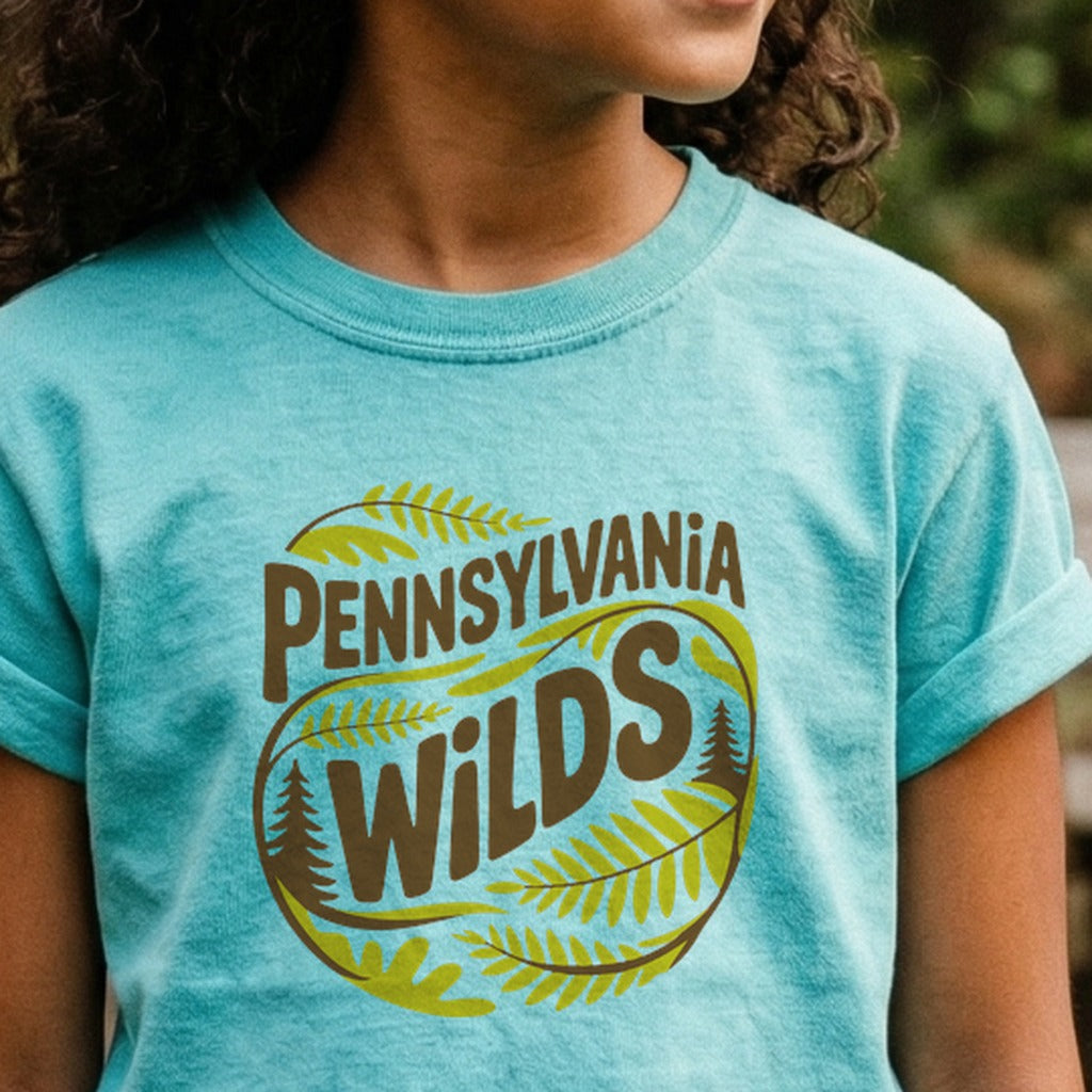 Pennsylvania Wilds Ferns Kids Cotton T-Shirt